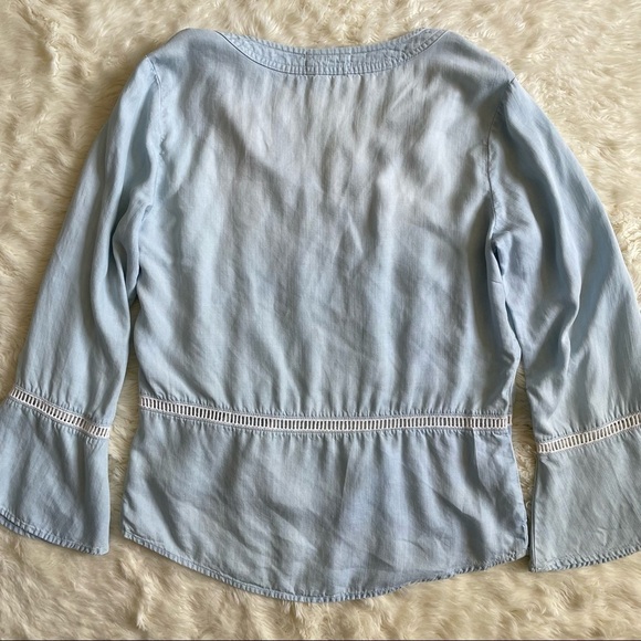 Cloth & Stone Light Blue Blouse - Picture 8 of 16